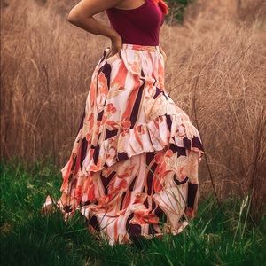 FreePeople Floral Skirt